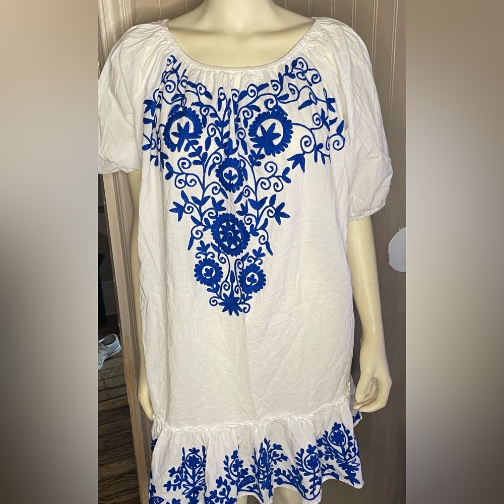 Debbie Katz South Beach Shirt Tunic Top Beach Cover XL